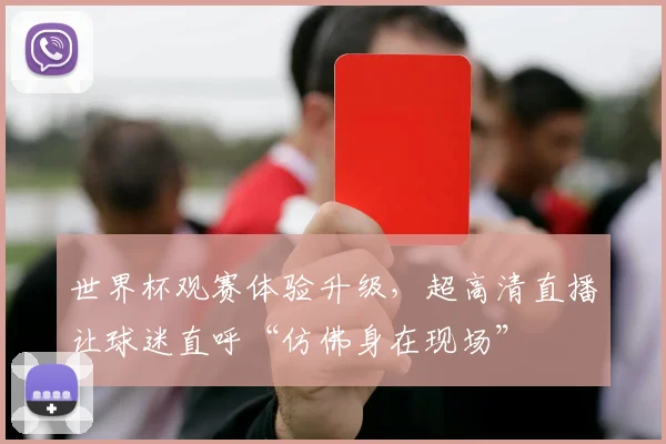 世界杯观赛体验升级，超高清直播让球迷直呼“仿佛身在现场”